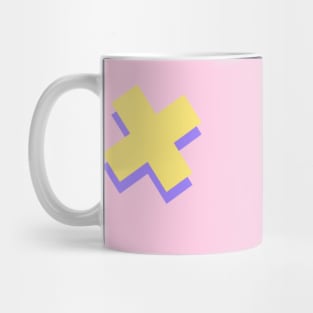 Aesthetic Geometric Patterns Risograph Floral Flowy Pattern Mug